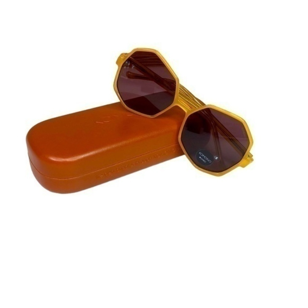 Komono Sunglasses Oversized Gold NEW Bonnie geometric - Picture 8 of 11